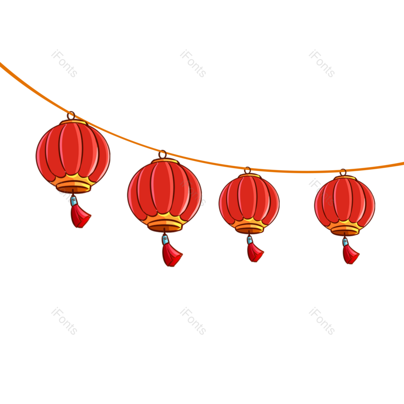 灯素材图片,红色装饰元素,红灯笼PNG,元宵节免抠素材